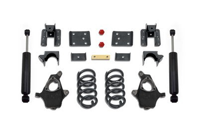 2007-13 Silverado/Sierra 1500 Lowering Kit W/ Single Cab Coils - 3 inch/5 inch Drop Height