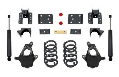2014-16 Silverado/Sierra 1500 2wd/4wd ext/crew cab Lowering Kit - 3 inch front/5 or 6 inch rear Drop (See fit notes)