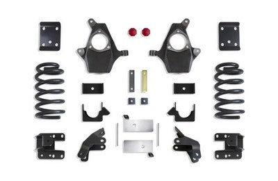 2015-16 Sierra Denali 1500 4wd Lowering Kit Ext/Crew Cab - 3 inch front/5 inch rear Drop (MagneRide Models)