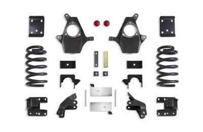 2015-16 Sierra Denali 1500 4wd Lowering Kit Ext/Crew Cab - 4 inch front/6 inch rear Drop (MagneRide Models)