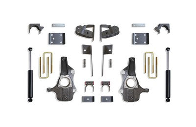 2019-24 Silverado/Sierra 1500 2wd or 4wd Complete 2 Inch /4 Inch Lowering Kit W/ Spindles