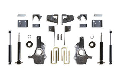 2019-24 Silverado/Sierra 1500 2wd or 4wd Complete 3 Inch /5 Inch Lowering Kit W/ Adjustable Struts and Spindles