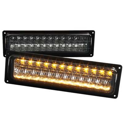 1988-98 Chevrolet C10 Led Bumper Lights Smoke