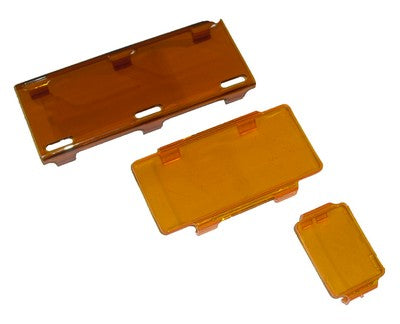 LED light bar lens cover, amber, 6 inches long (covers 36 watts)