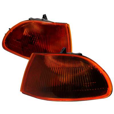 1992-95 Civic Corner Lights Smoke Amber 4Dr