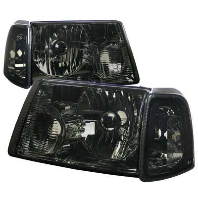 2001-11 Ford Ranger Smoke Euro Headlight With Corner