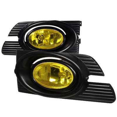 2001-02 Honda Accord 4 Door Oe Style Fog Lights Yellow