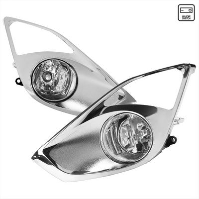 2014-24 Toyota Avalon Fog Lights Chrome Bezzel With Clear Lens