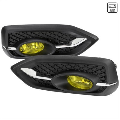 2014-15 Honda Civic Coupe 2 Door Fog Lights With Amber Lens