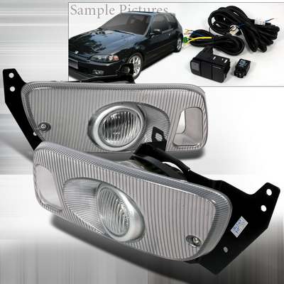 1992-95 Civic 2 Door Oem Fog Lights Clear