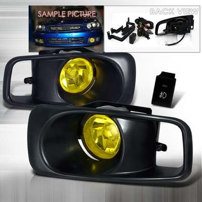 1999-00 Honda Civic Fog Lights Yellow