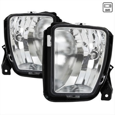 2013-18 Dodge Ram 1500 Pickup Clear Bumper Driving Fog Lights W/ Switch
