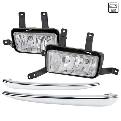 2015-20 Chevrolet Suburban Driving Fog Lights W/Chrome Trim+Switch