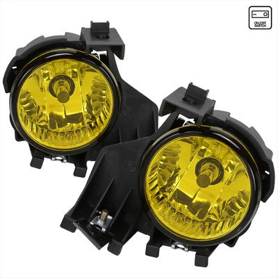 2008-11 Subaru Impreza Fog Lights With Yellow Lens And Wiring Harness Kit With Switch