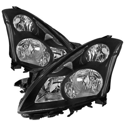 2010-12 Nissan Altima Headlights- Black