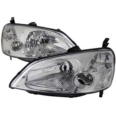 2001-03 Civic Jdm Headlights- Chrome