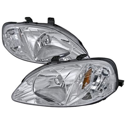 1999-00 Civic Jdm Headlights- Chrome