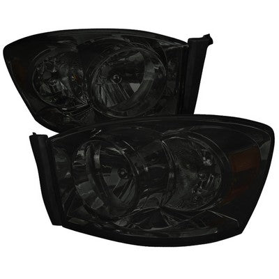 2006-08 Ram Headlights, Smoke- Clear Reflector With Smoke Lens