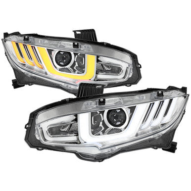 2016-21 Honda Civic Drl Lt Bar Factory Oe Led Headlight Models