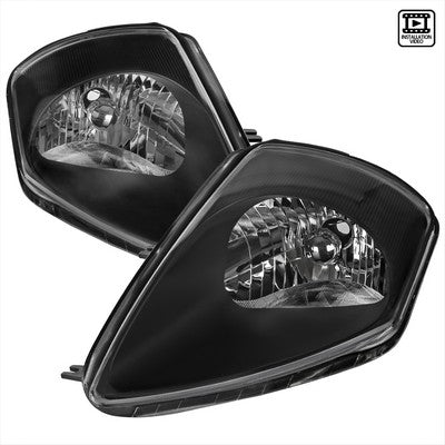 2000-05 Mitsubishi Eclipse Headlights Black
