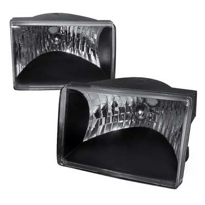 1993-98 Jeep Grand Cherokee Euro Headlights, Black