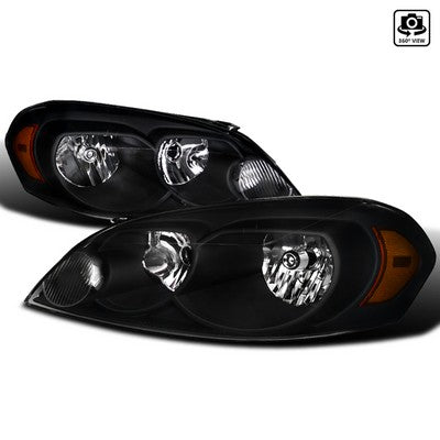 2006-13 Chevrolet Impala Headlights- Black Also Fit 06-07 Monte Carlo