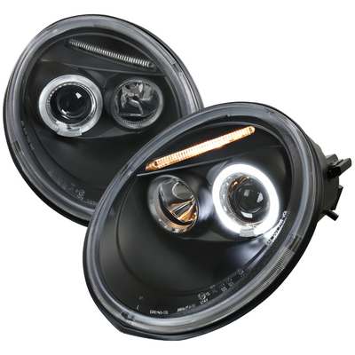 1998-05 VW Beetle Halo Led Projector Black