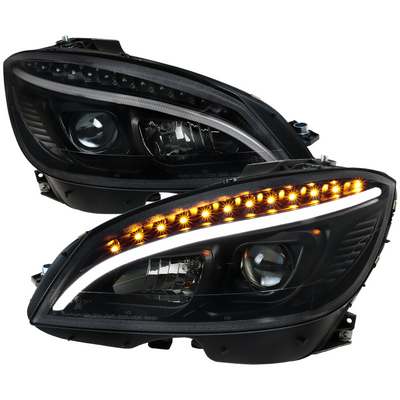 2008-11 Mercedesbenz C-Class Pro Headlights-Black