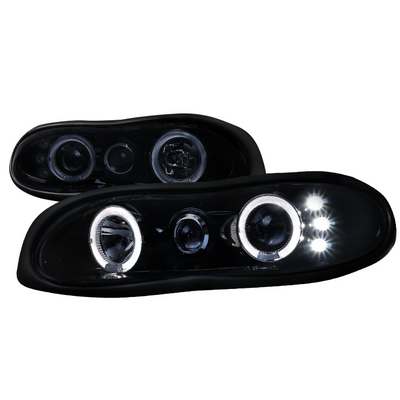 1998-02 Chevrolet Camaro Halo Led Projector Glossy Black