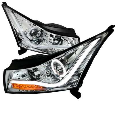 2011-14 Chevy Cruze Chrome DRL Rope LED Projector Headlights
