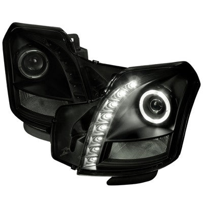 2003-07 Cadillac Cts Projector Headlights- Smoke With Black Housing