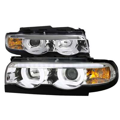 1995-01 Bmw E87 Halo Projector Headlight, Chrome