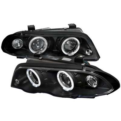 1999-01 Bmw E46 3 Series Halo Projector Black Housing 4 Door Sedan