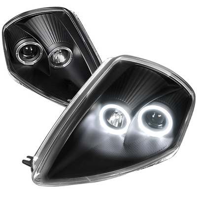 2000-05 Mitsubishi Eclipse Halo Projector Headlight Black Housing