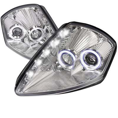 2000-05 Mitsubishi Eclipse Led Halo Projector Headlight Chrome Housing
