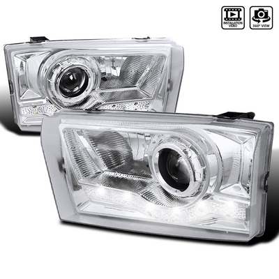 1999-04 Superduty LED Projector Headlights, Chrome