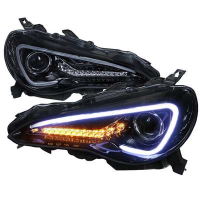 2012-14 Scion Frs Projector Headlights Glossy Black Smoked Lens