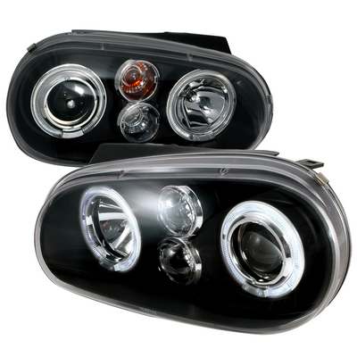 1999-05 VW Golf Halo Led Projector Black