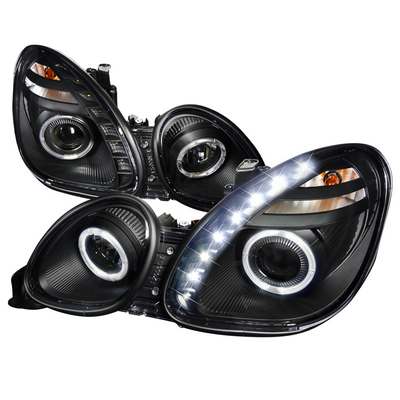 1998-05 Lexus Gs300 Halo Projector Headlight Black Housing