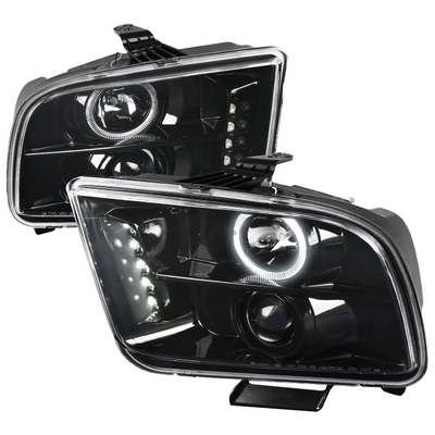 2005-09 Ford Mustang Projector Headlight Glossy Black