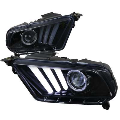 2010-14 Ford Mustang Smoked Projector Headlights