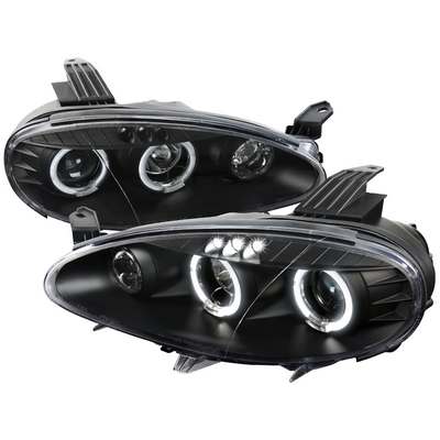 2001-05 Mazda Mx5 Halo Led Projector Headlight Black