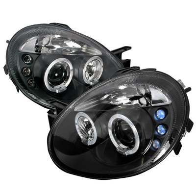 2003-05 Dodge Neon Dual Halo LED Projector Headlights, Black