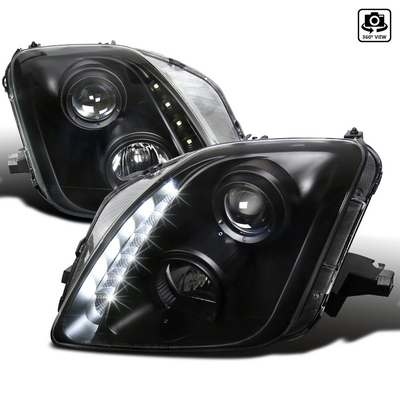 1997-01 Honda Prelude Projector Headlights Black