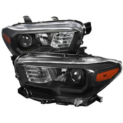 2016-18 Toyota Tacoma Projector Headlights- Black