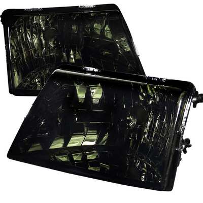 1998-01 Ford Ranger Euro Headlight Chrome Housing Smoke Leds
