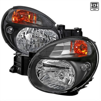2002-03 Subaru Impreza Headlights Black