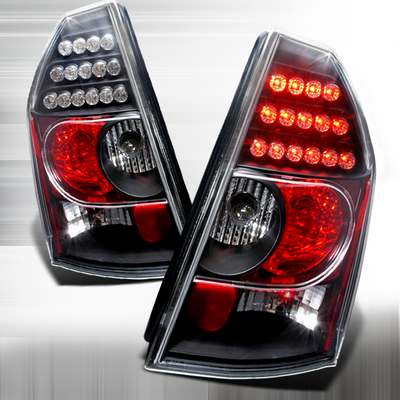 2005-07 Chrysler 300 Led Tail Lights Black