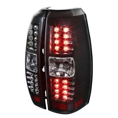 2007-12 Chevy Avalanche Black Housing Led Tail Lights