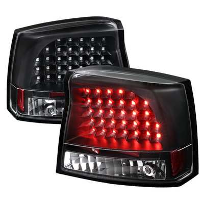2005-08 Dodge Charger Led Tail Lights Black
